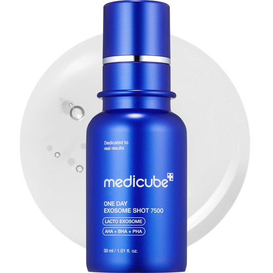 Medicube Zero Exosome Shot 7500 PPM Spicule Facial Serum | Liquid Skin Booster Serum | Exosome AHA+BHA+PHA | Pore Care Dead Skin Cells Skin Texture | Korean Skin Care 1.01 fl.oz